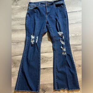 Women’s Gogo Jeans High Rise-Flare Size 16 Stretch
